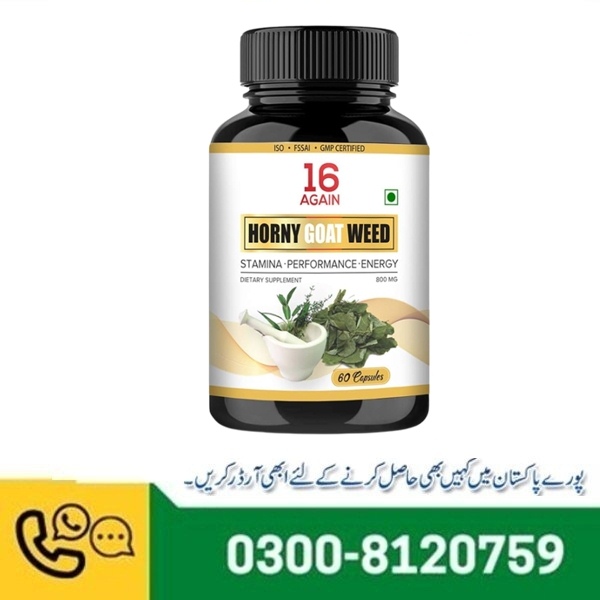 16 Again Horny Goat Weed Capsules in Pakistan