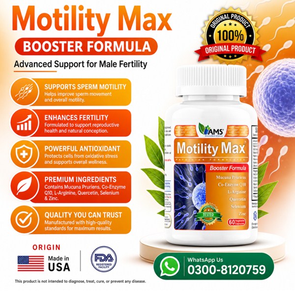 Ams Motility Max Capsules Price in Pakistan