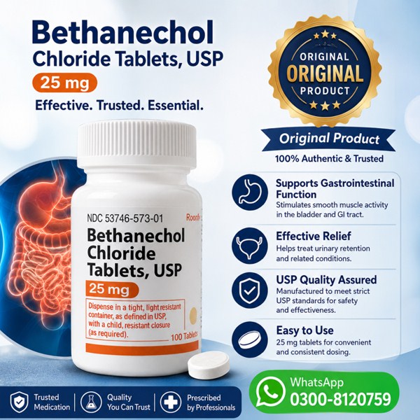Bethanechol 25mg Tablets in Pakistan