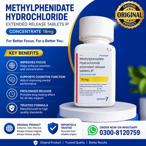 Concerta® Extended Release Tablets Price in Pakistan