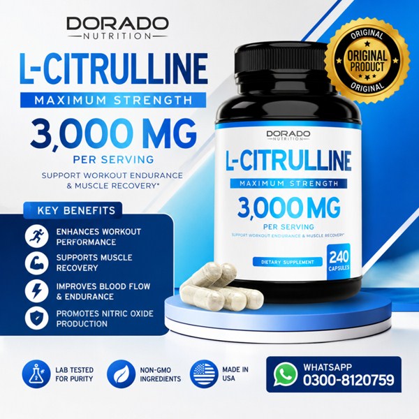 Dorado Nutrition L-Citrulline 3000mg Price in Pakistan