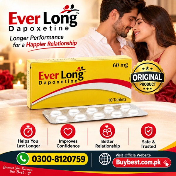 EverLong Dapoxetine 60mg Tablets Price in Pakistan