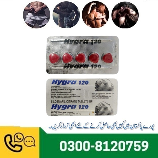 Hygra 120 Sildenafil Citrate Tablets in Pakistan