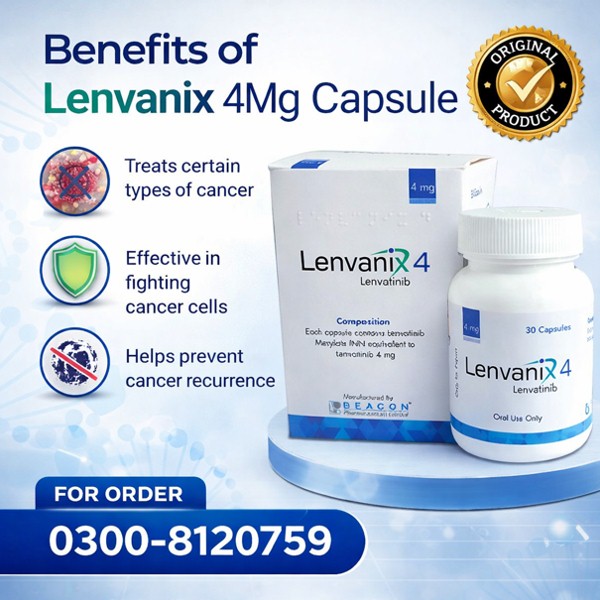 Lenvanix 4Mg Capsule in Pakistan