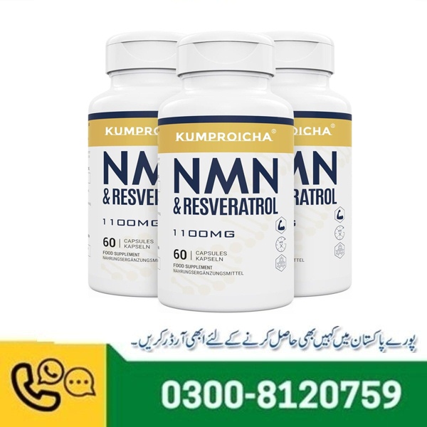 NMN & Resveratrol 60 Capsules 1100mg In Pakistan