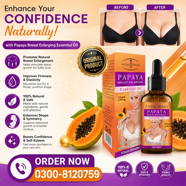Papaya Breast Enlarging Oil in Pakistan