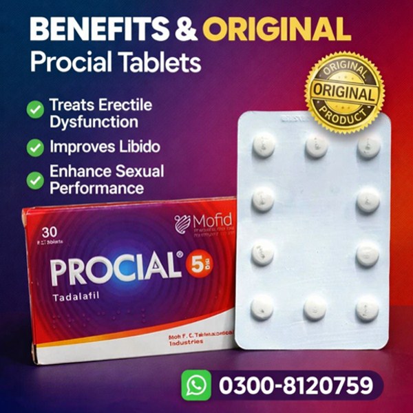 Procial 5mg Tadalafil Tablets in Pakistan