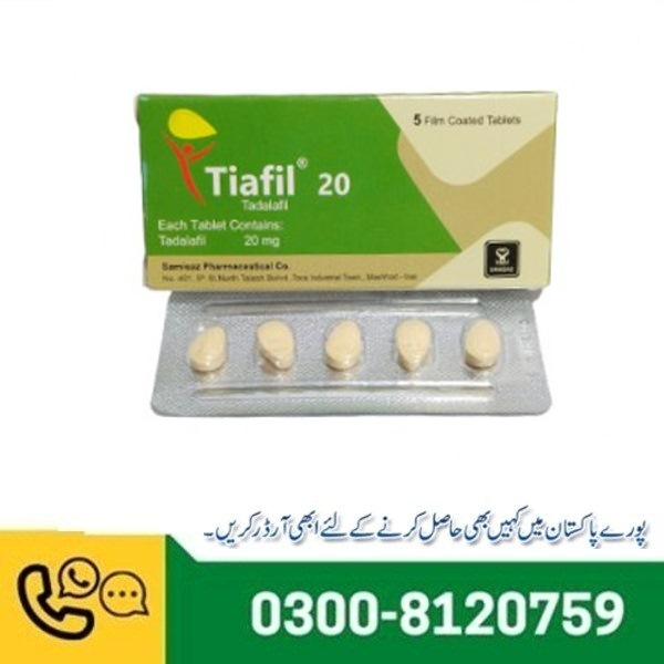 Tiafil Tadalafil 20mg Tablets in Pakistan